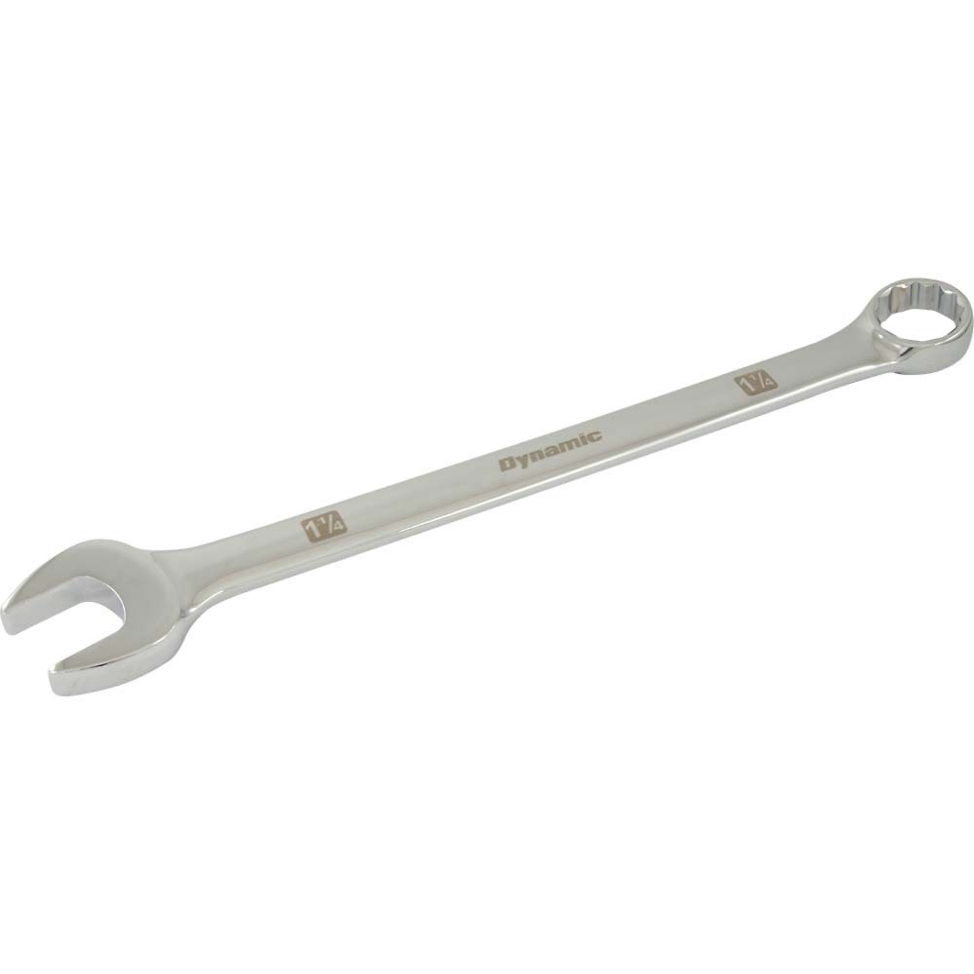 Dynamic Tools 1-1/4" 12 Point Combination Wrench, Mirror Chrome Finish